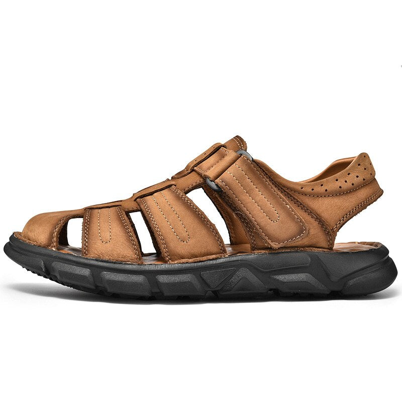 leren sandalen