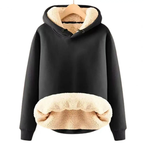 Heidi-Mode | Warmer Hoodie mit Fleece-futter Polyester und Sherpa Bequem und Trendy