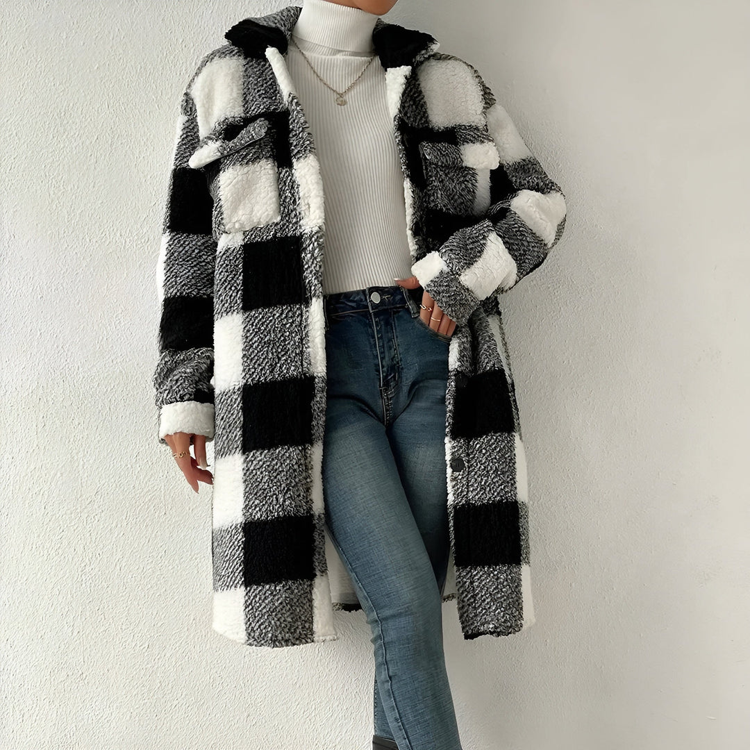 Heidi-Mode | Karierter Mantel für Damen
