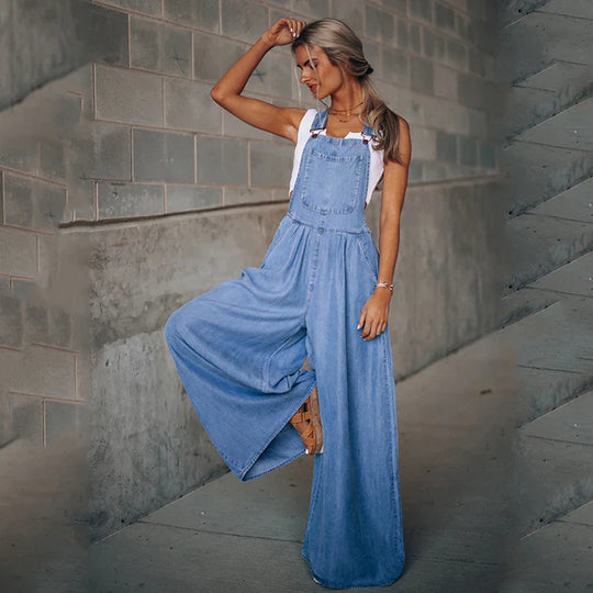 Heidi-Mode | Weit geschnittener Denim-Overall