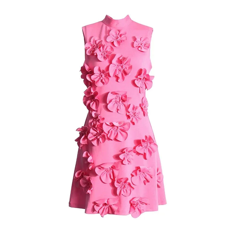 Heidi-Mode | Elegante Damenfreundliche Kurze Röcke Schwere Stickerei Verbindung Gürtel Kleid Damenmode Frühling Neuankunft Ärmelloses Kleid