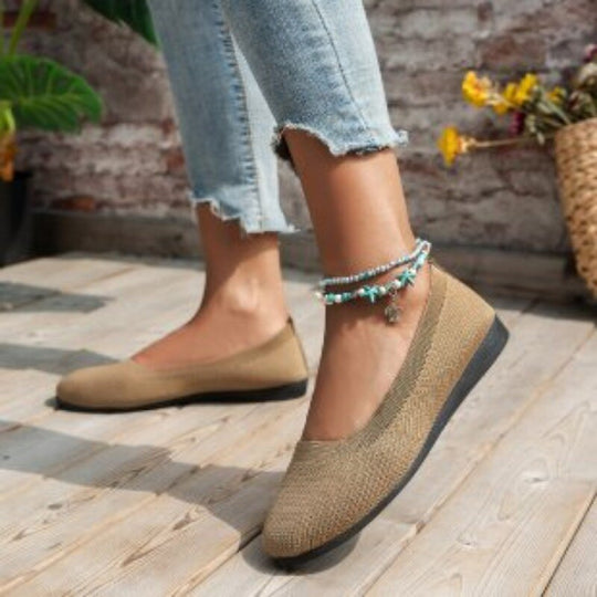 Heidi-Mode | Bequeme Mesh Ballerinas