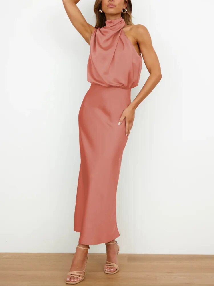 Heidi-Mode | Verführerische Satin Abendkleider für Damen