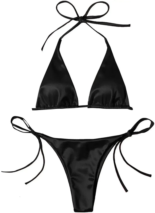 Heidi-Mode | Frauen Sexy Mikro Mini Bikini Thong Halter G String Bh Bikinis Set Badeanzug Rückenfrei Neu Badebekleidung Badeanzüge