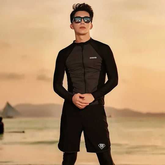 Heidi-Mode | Neu Koreanisch Langarm Multi Pieces Badeanzug Rash Guard Paar Schwimmanzug Badesachen Surfen Lange Hosen Dropship