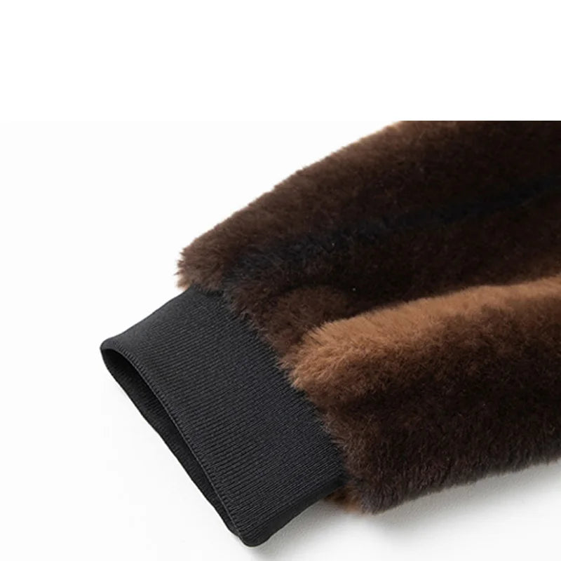 Heidi-Mode | Synthetischer Pelzmantel für Herren im Luxus-Stil