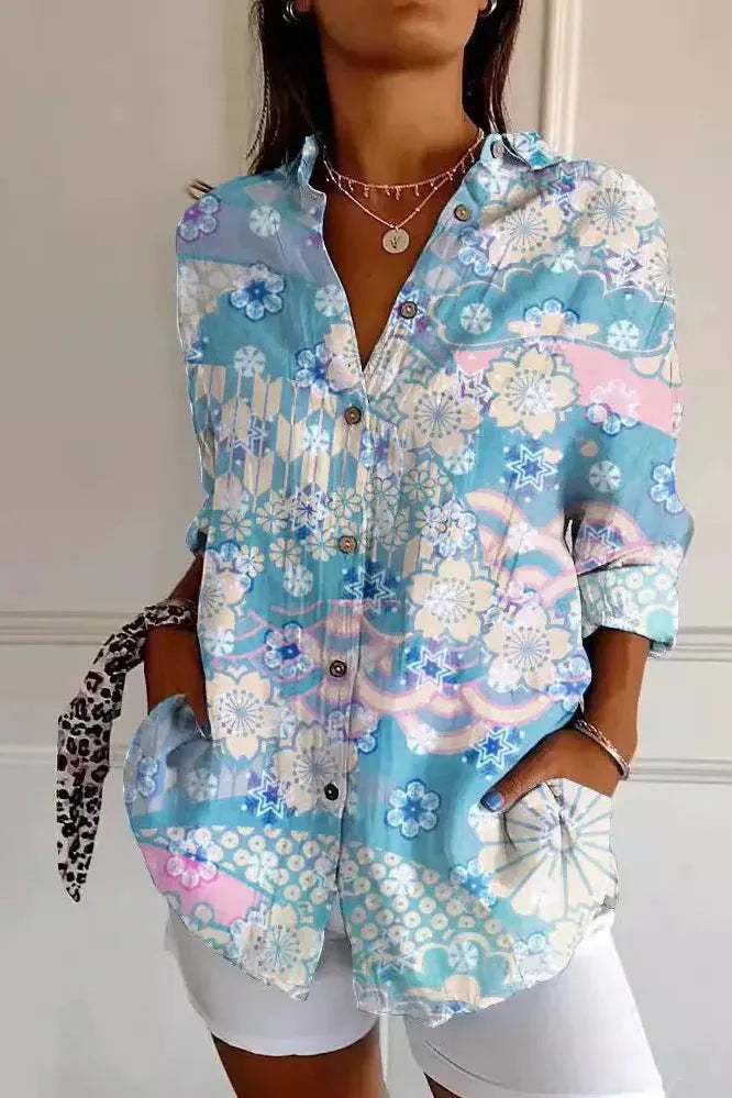 Heidi-Mode | Sara Gedruckte Bluse