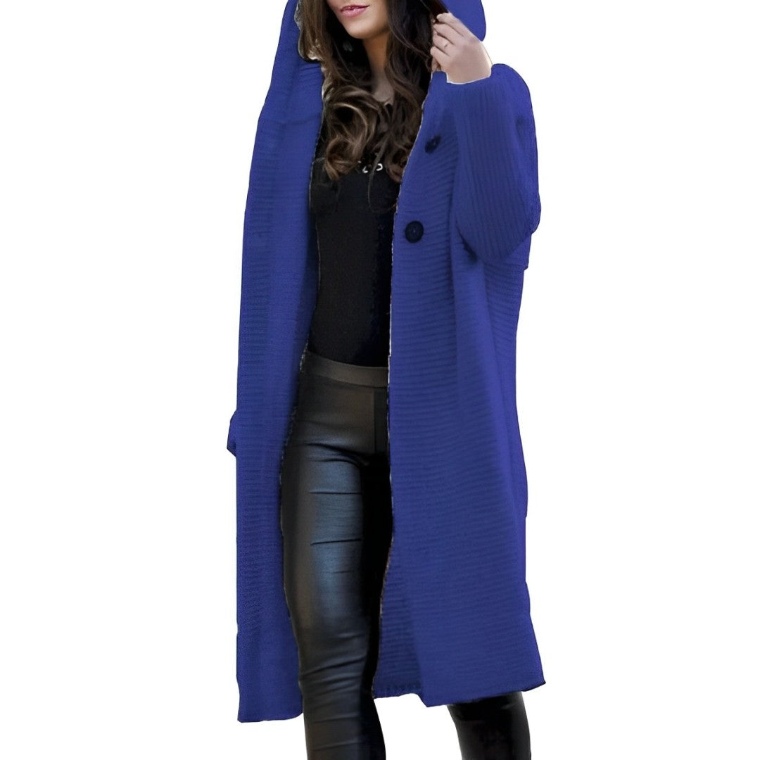 Heidi-Mode | Oversize Strickjacke mit Kapuze