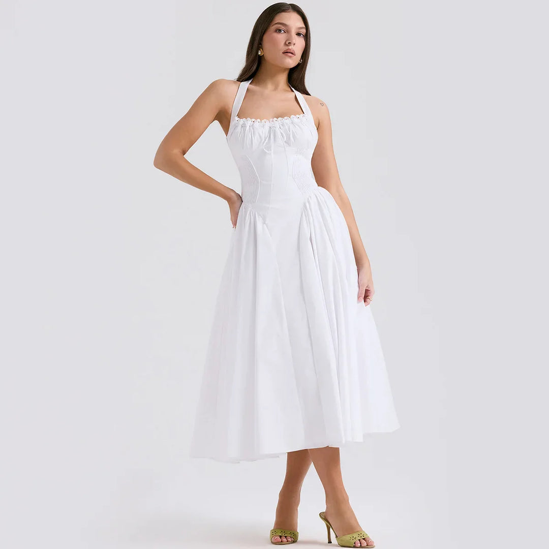 Heidi-Mode | Halter Urlaub Midi Kleider
