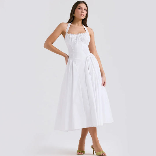 Heidi-Mode | Halter Urlaub Midi Kleider