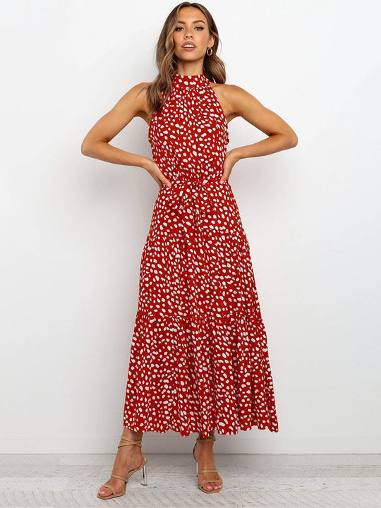 Sommerkleid mit Polka-Dot-Print