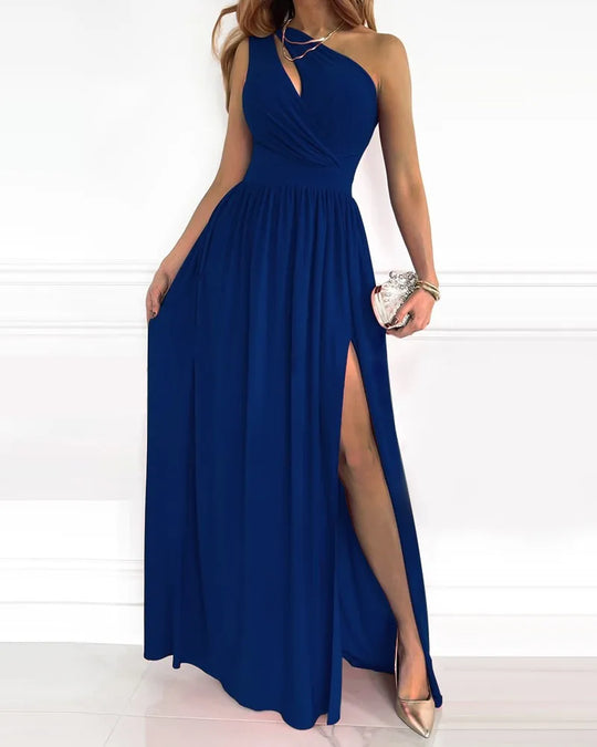 Heidi-Mode | Maxi Kleid Ein-Schulter Elegant