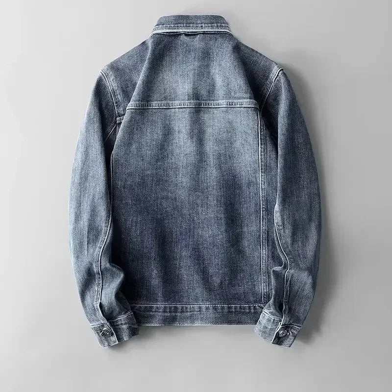 Denim Jeans Jack Knopf Nach Oben