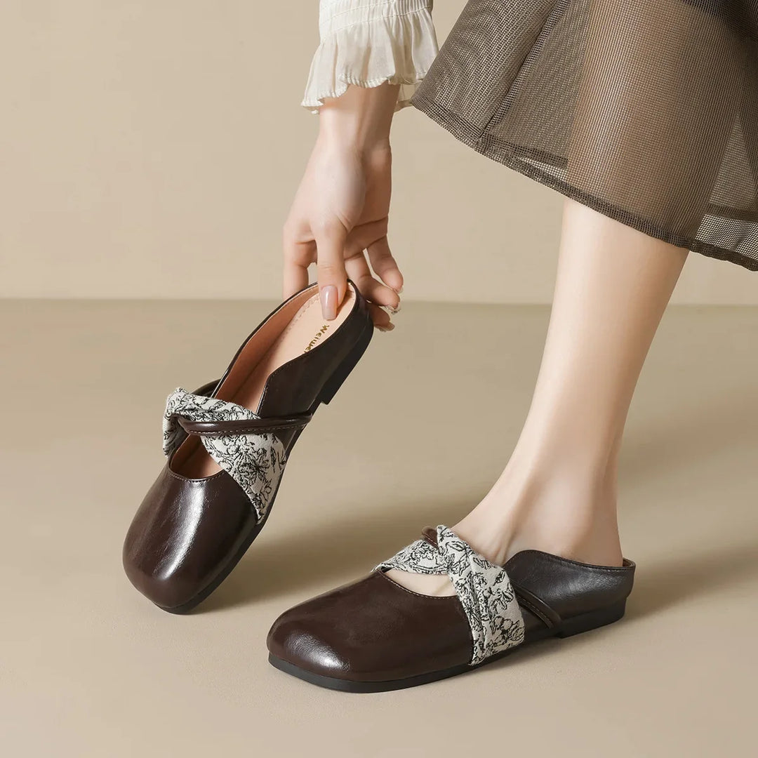 Heidi-Mode | Mules und Slipper Im Flachen Stil für Große Größen