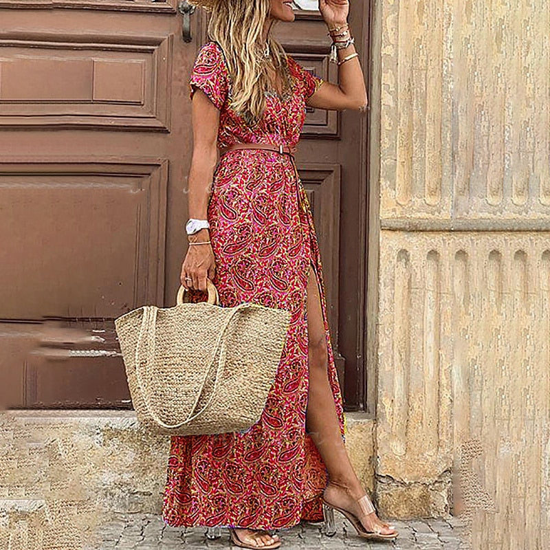 Heidi-Mode | Elegante Boho Chic Damen Jurk