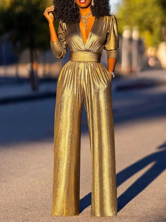Heidi-Mode | Glänzender Jumpsuit