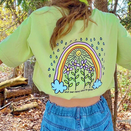 „RAINBOW“ T-Shirt für Damen