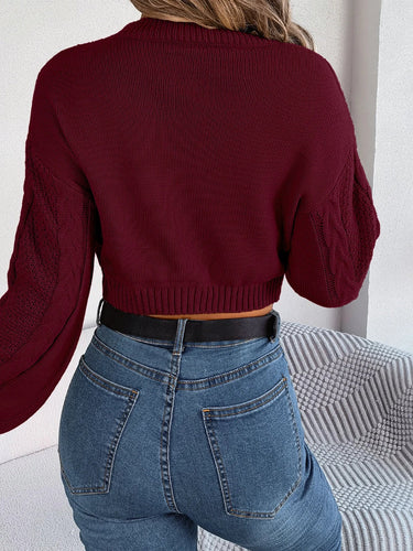 Heidi-Mode | Trendy Gestrickter Cropped Pullover