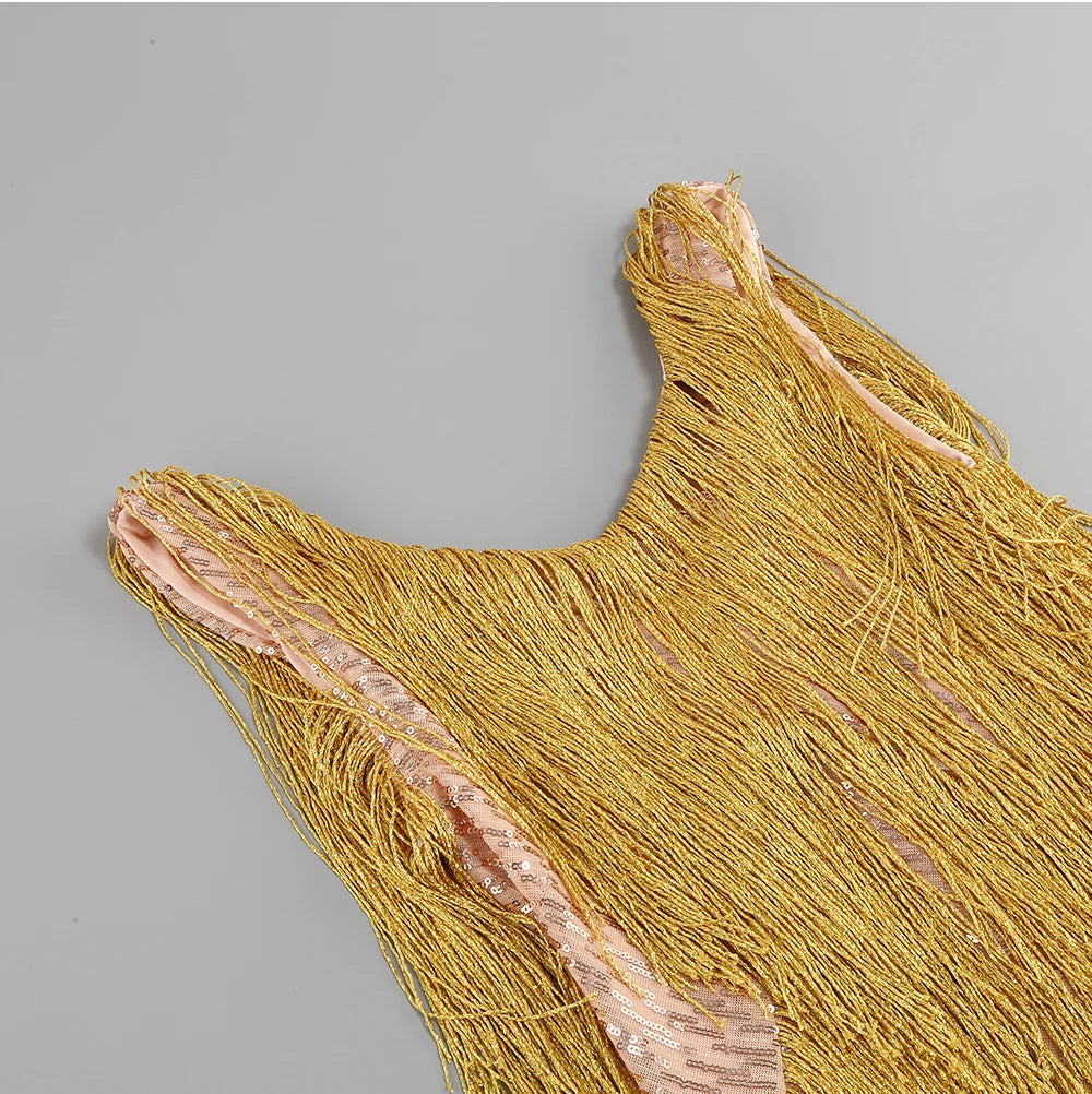 Sprudelnde Quasten Kleid