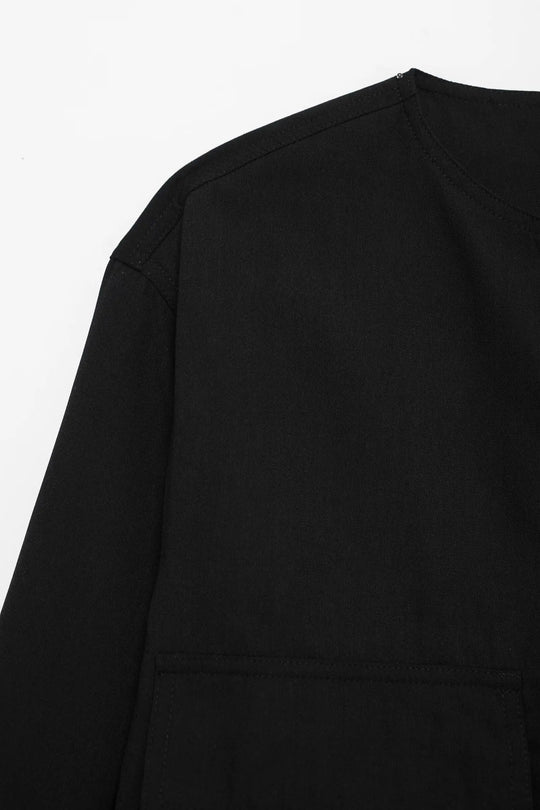Heidi-Mode | Bomber Cropped Trend Schwarz