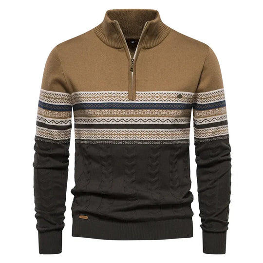 Heidi-Mode | Herren Retro Muster Pullover