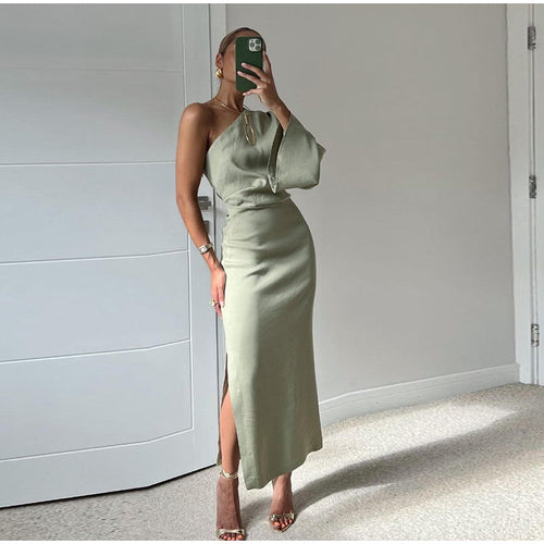 Heidi-Mode | Schick Grünes Kleid für Frauen