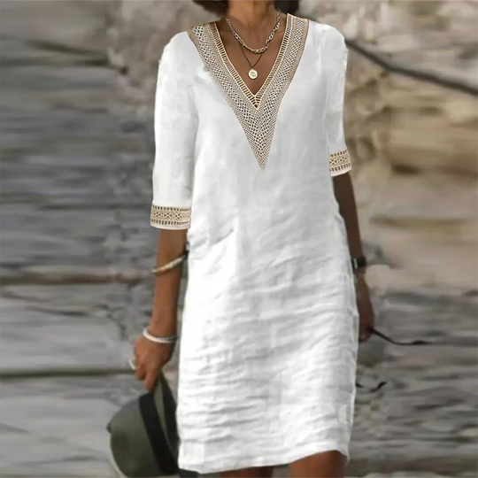 Heidi-Mode | Stilvolles Leinen Sommerkleid für Frauen