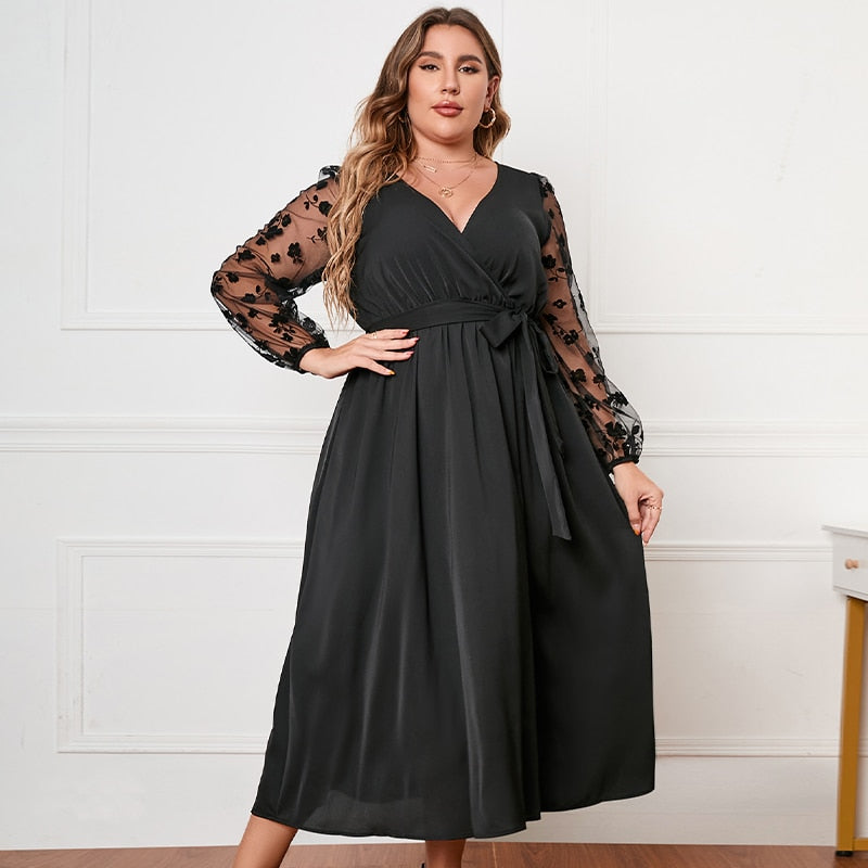 omslagjurk (plus size)