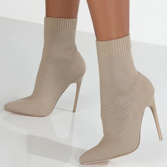 Heidi-Mode | Stiefel Damen Süße High-Heel Stiefeletten