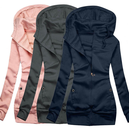 Heidi-Mode | Oversized Zip Hoodie mit Fleece für Frauen