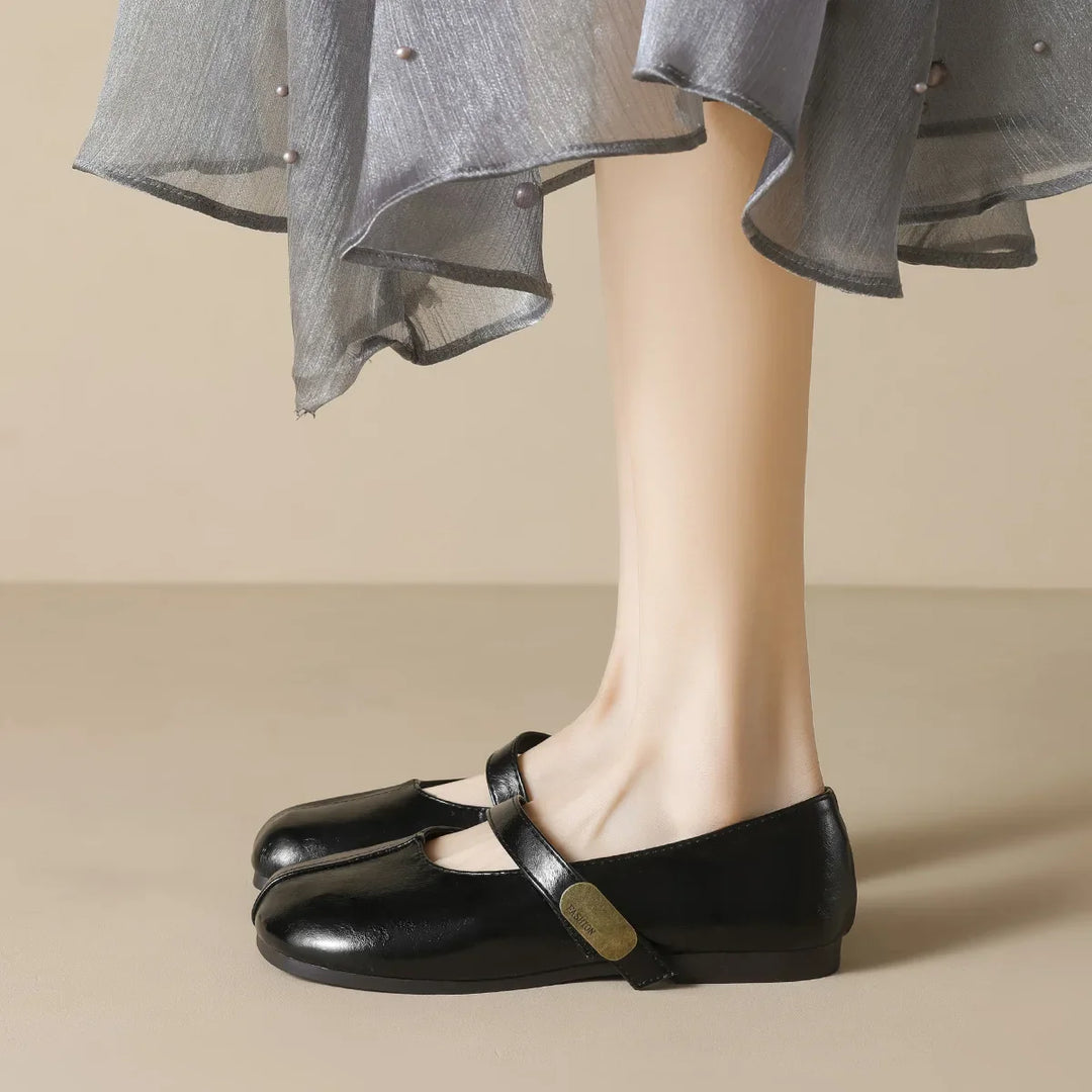 Heidi-Mode | Neue Frühling Damen Outdoor-Schuhe Runde Zehen Design Mary Jane Schuhe Damen Lässige Flache Schuhe Arbeit Bootsschuhe Große Größen