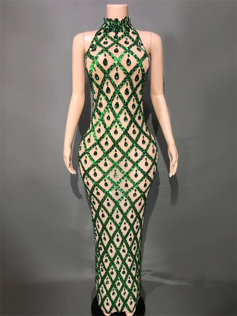Heidi-Mode | Strass Netz Abend Ballkleid