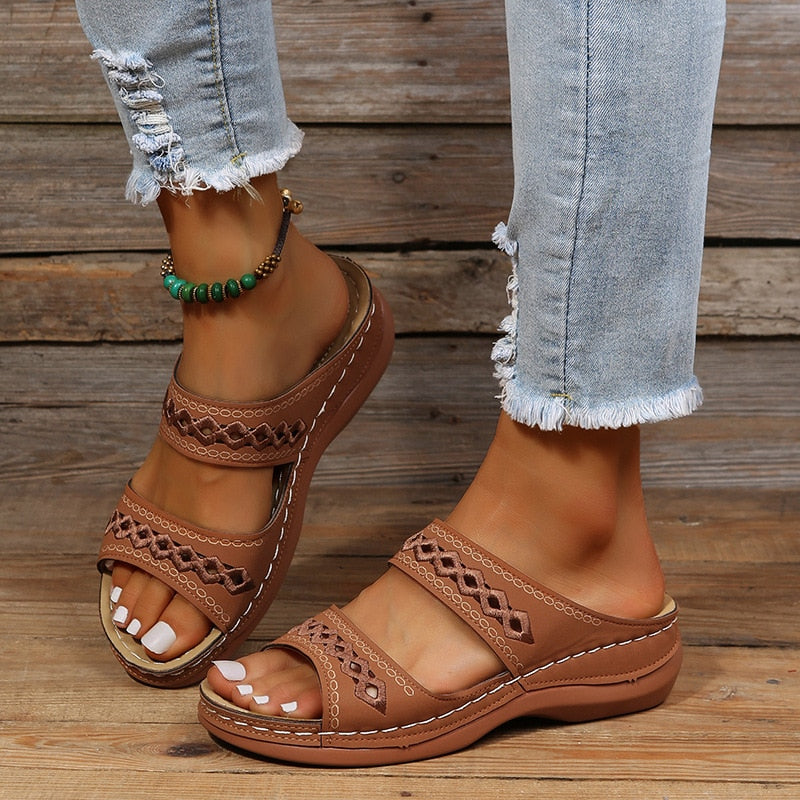 Heidi-Mode | Gepolsterte orthopädische Sandalen