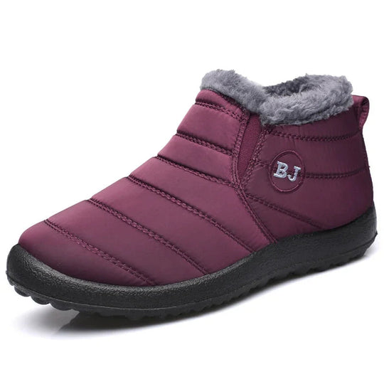 Heidi-Mode | Stiefeletten Gequiltet Slip on Wasserabweisend Plüsch Futter Langlebiger Sitz