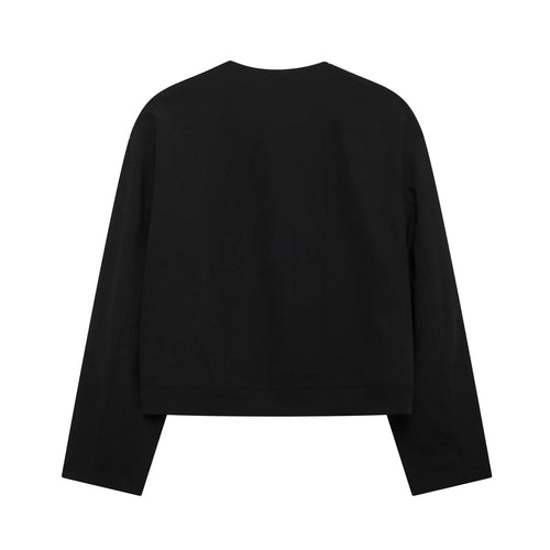 Heidi-Mode | Bomber Cropped Trend Schwarz