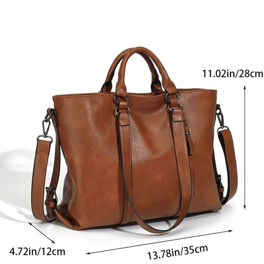 Heidi-Mode | Vintage Tote Tasche für Frauen Große Kapazität Handtasche Designer Handtasche Vintage Umhängetasche Marken Handtasche