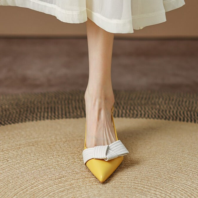 Heidi-Mode | Slingback-Pumps mit spitzer Zehenkappe