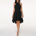 Heidi-Mode | Damen Kleid mit Rüschen Neckholder