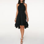 Heidi-Mode | Damen Kleid mit Rüschen Neckholder