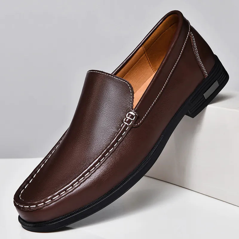 – Luxus-Leder-Loafer