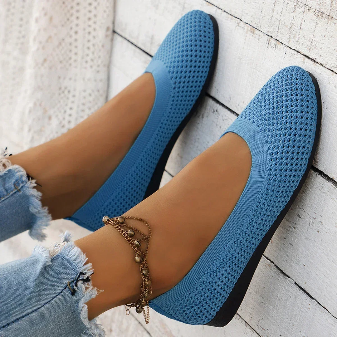 Heidi-Mode | Bequeme Mesh Ballerinas