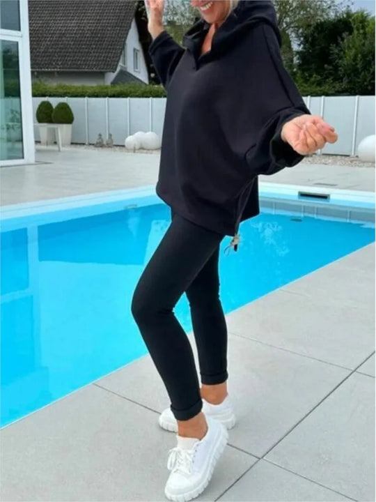 Heidi-Mode | Komfort Zweiteiliges Set Hoodie & Harembroek