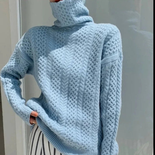 Eleganter Rollkragenpullover für Damen