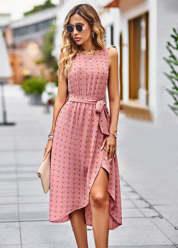 Midikleid mit Polka-Dot-Muster