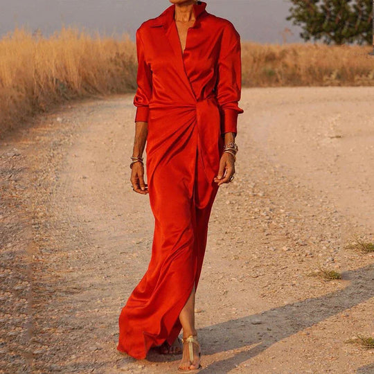 Elegantes Sommerkleid mit Wickelausschnitt für Damen