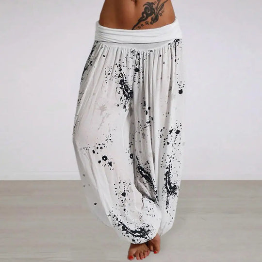 Damenhose mit Tie-Dye-Print