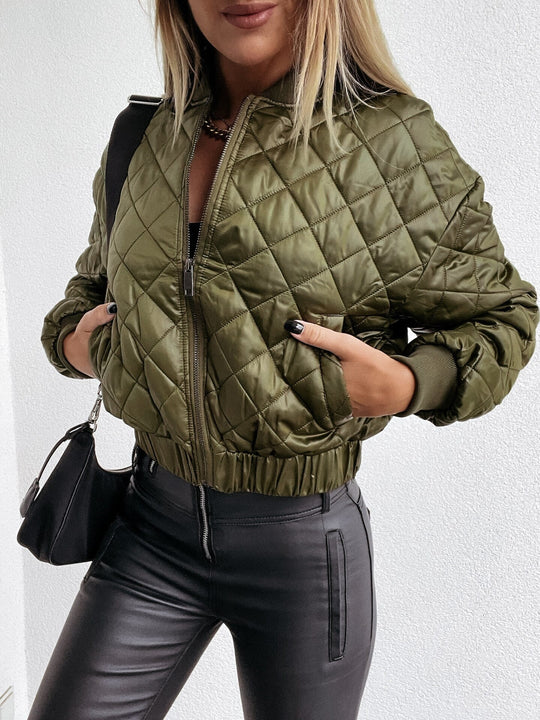 Stilvolle wattierte Jacke