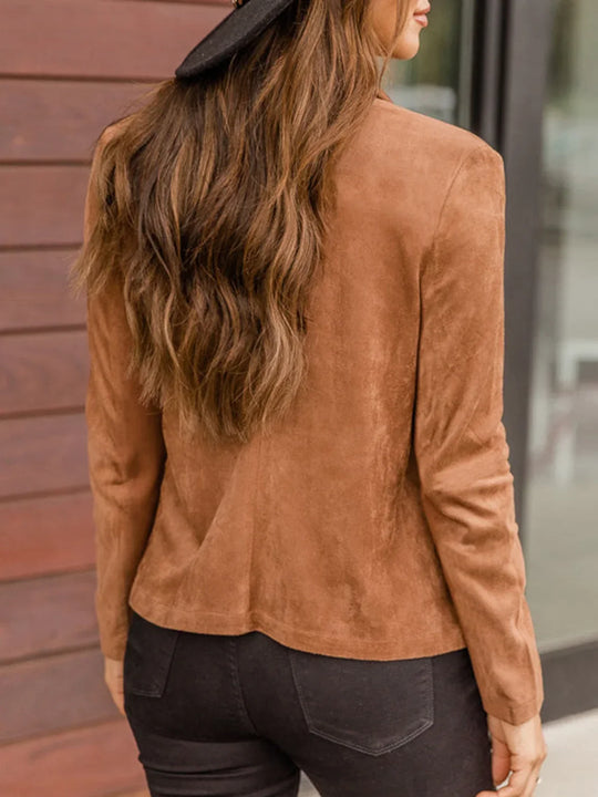Heidi-Mode | Damen Elegante Langarmjacke Slim Fit Freizeitmode