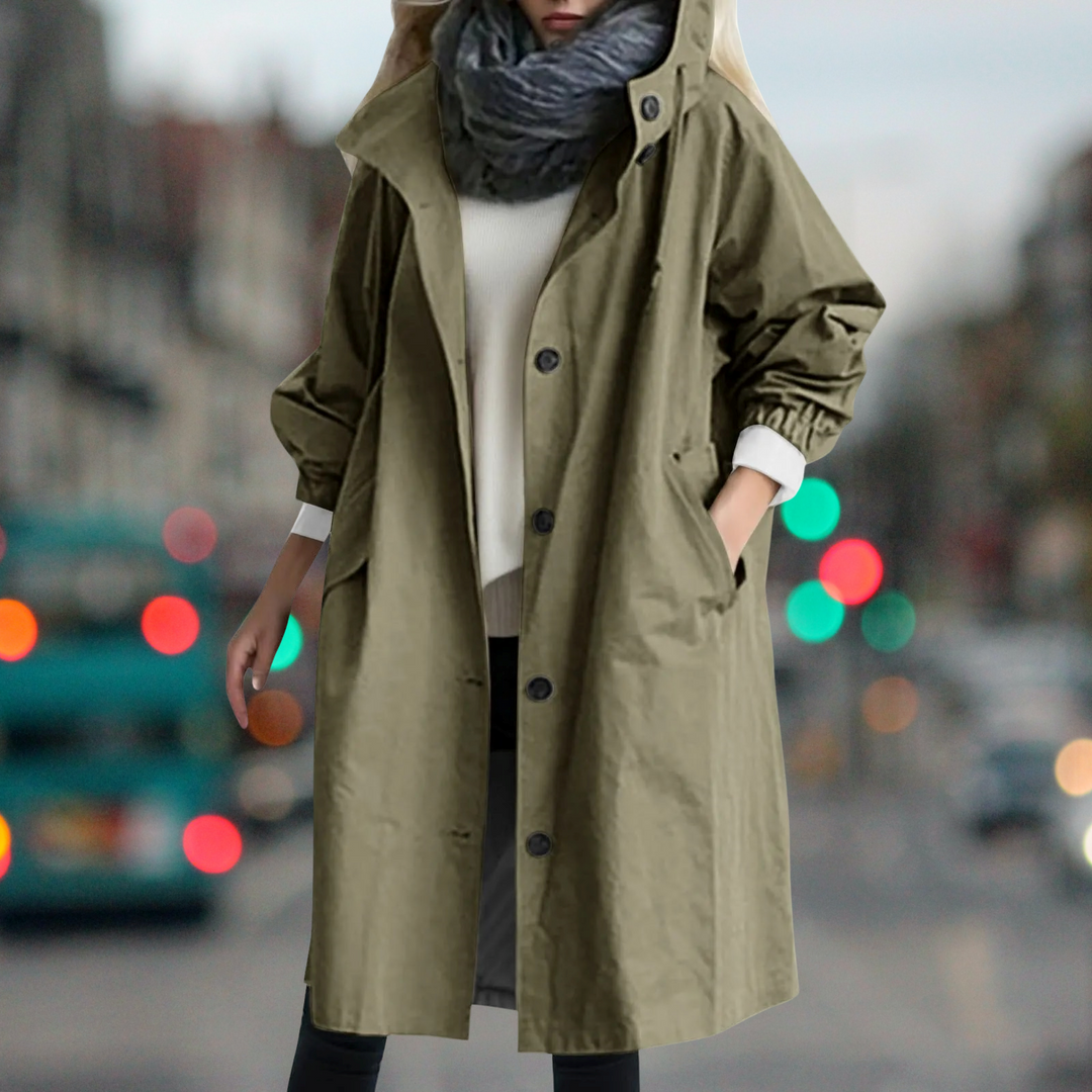 Heidi-Mode | Wasserabweisender, Warmer Trenchcoat