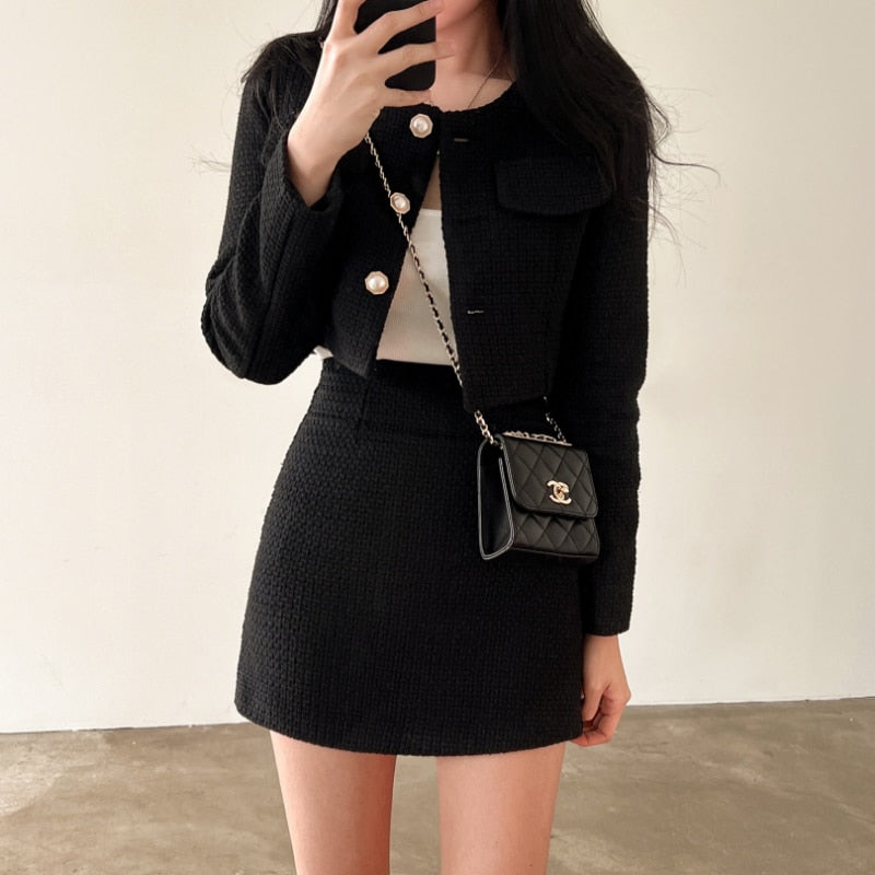 Heidi-Mode | Stilvolles Blazer und Rock-Set für Damen Helena